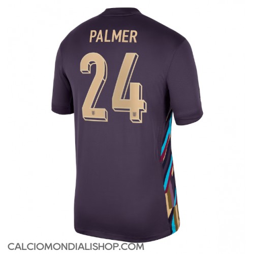 Maglie da calcio Inghilterra Cole Palmer #24 Seconda Maglia Europei 2024 Manica Corta